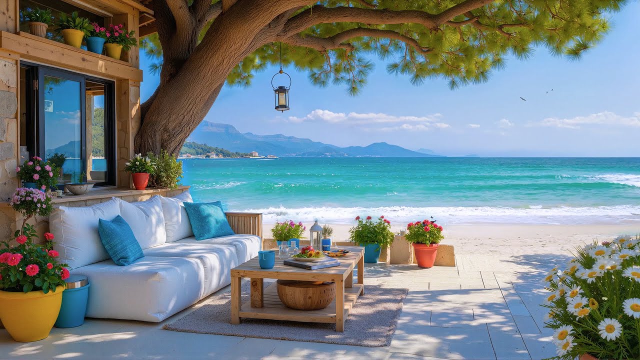 Morning Coffee With Bossa Nova And Ocean Waves – Morning Jazz For Focus, Studying,Working,Relaxation