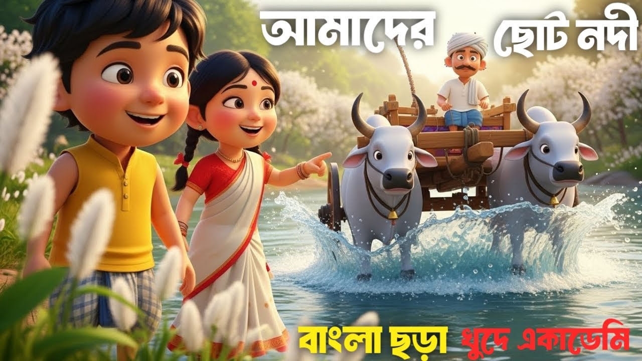 আমাদের ছোট নদী | Amader Choto Nodi | জনপ্রিয় বাংলা ছড়া গান | Khude Academy Rhymes