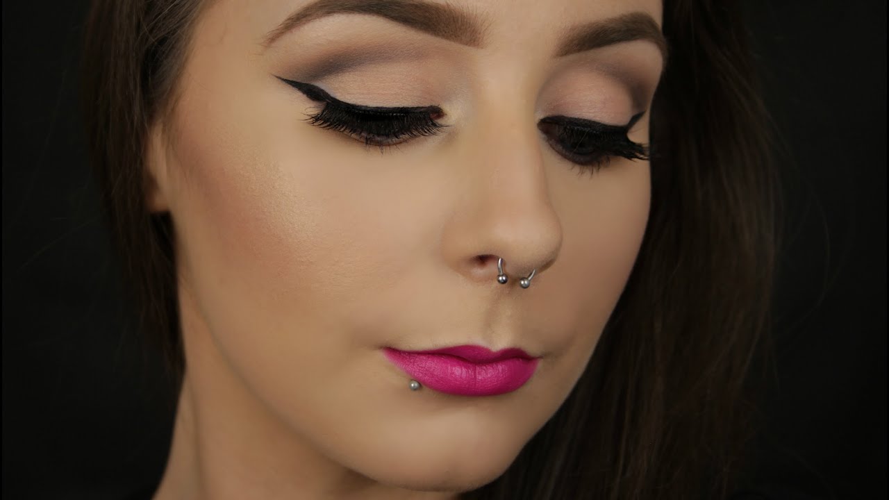 Feline Flick with a Neon Lip