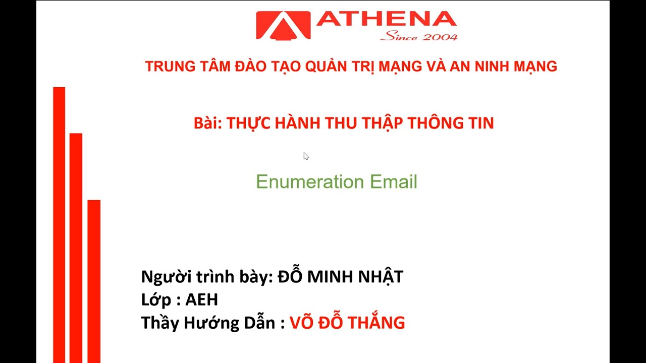 ĐỖ MINH NHẬT - AEH - CHƯƠNG 3 -  ENUM EMAIL