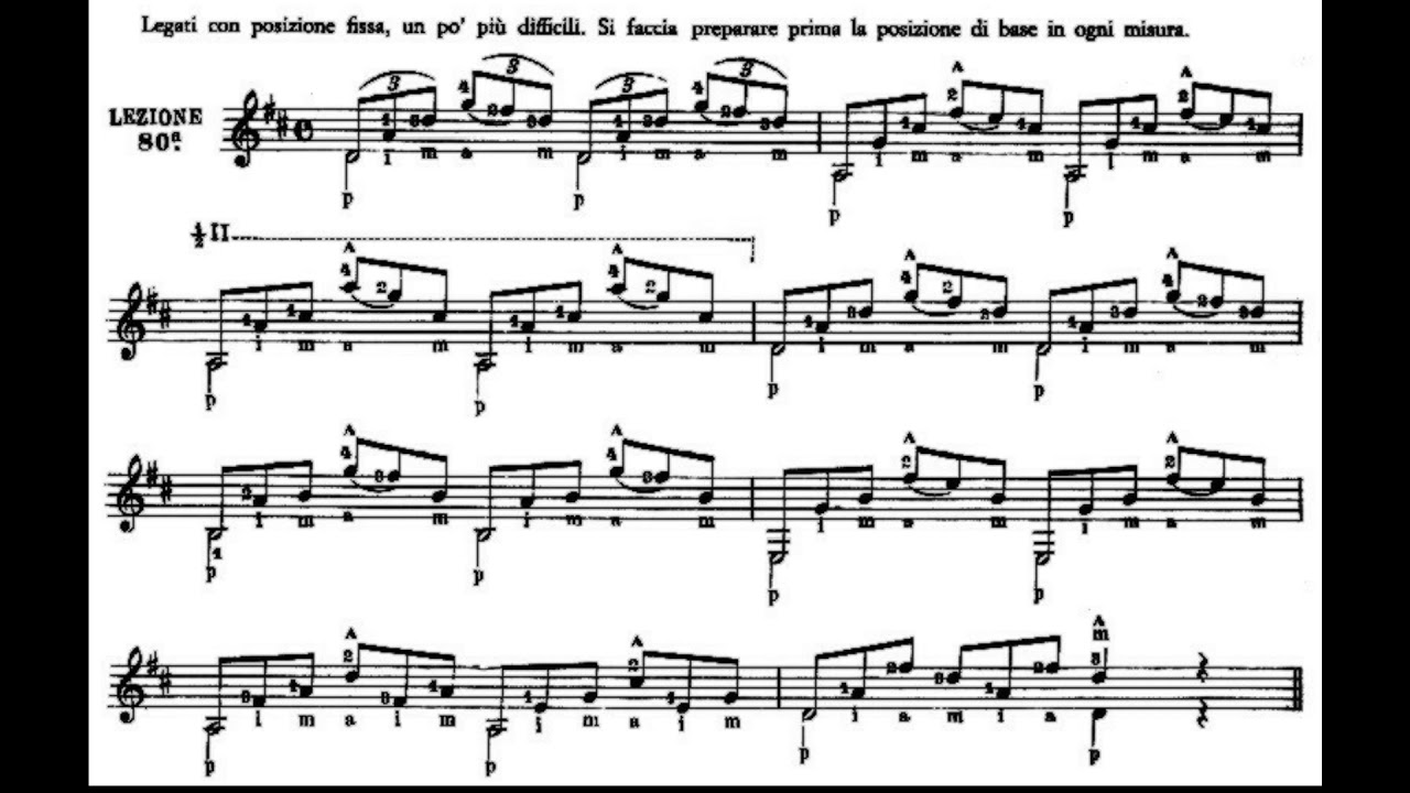 Julio Sagreras - Le prime lezioni di chitarra - Audiolezione 80