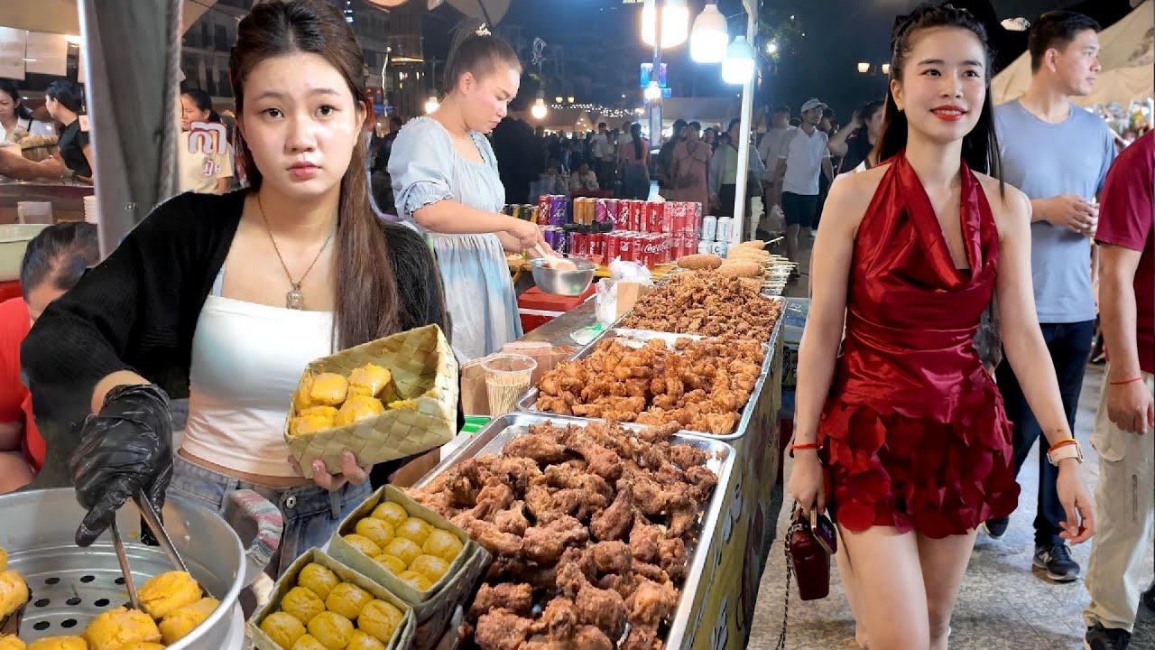 Hidden Gems Cambodia STREET FOOD 2026 | Walking Tour Explore Phnom Penh, Chamktomuk Night Market
