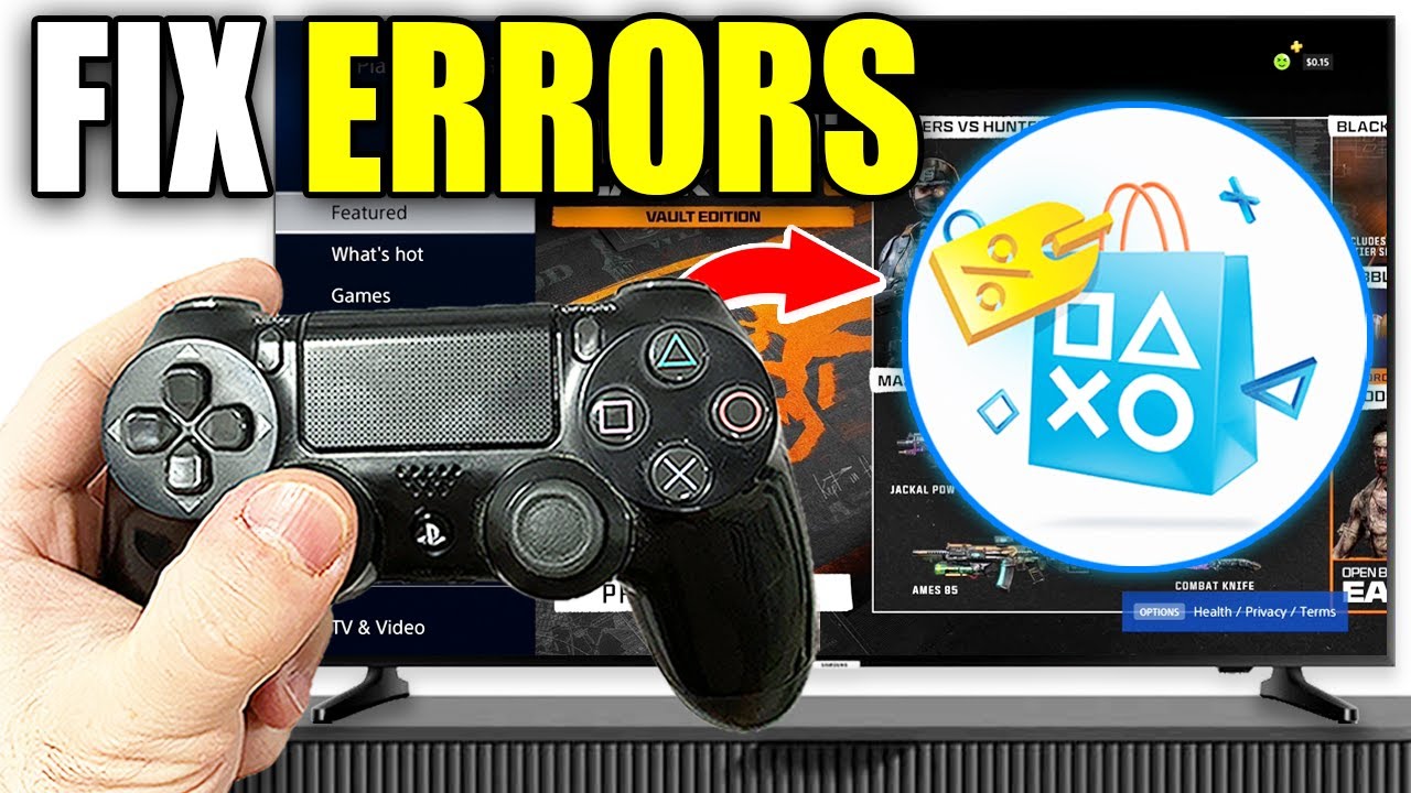 How To Fix PlayStation Store Purchasing Errors On PS4 - Easy Guide
