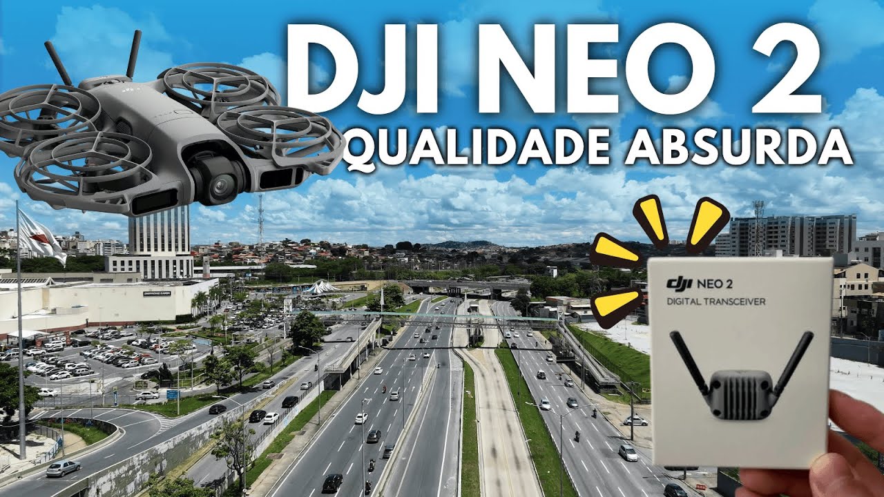DJI Neo 2 com Módulo Transceiver 🔥 Teste REAL do Módulo de Dados + Imagens INCRÍVEIS!