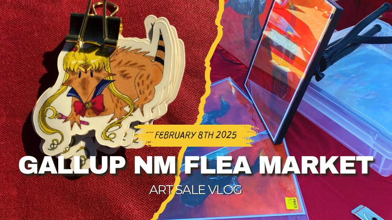 Art Vlog | Gallup NM Flea Market | February 8th 2025
