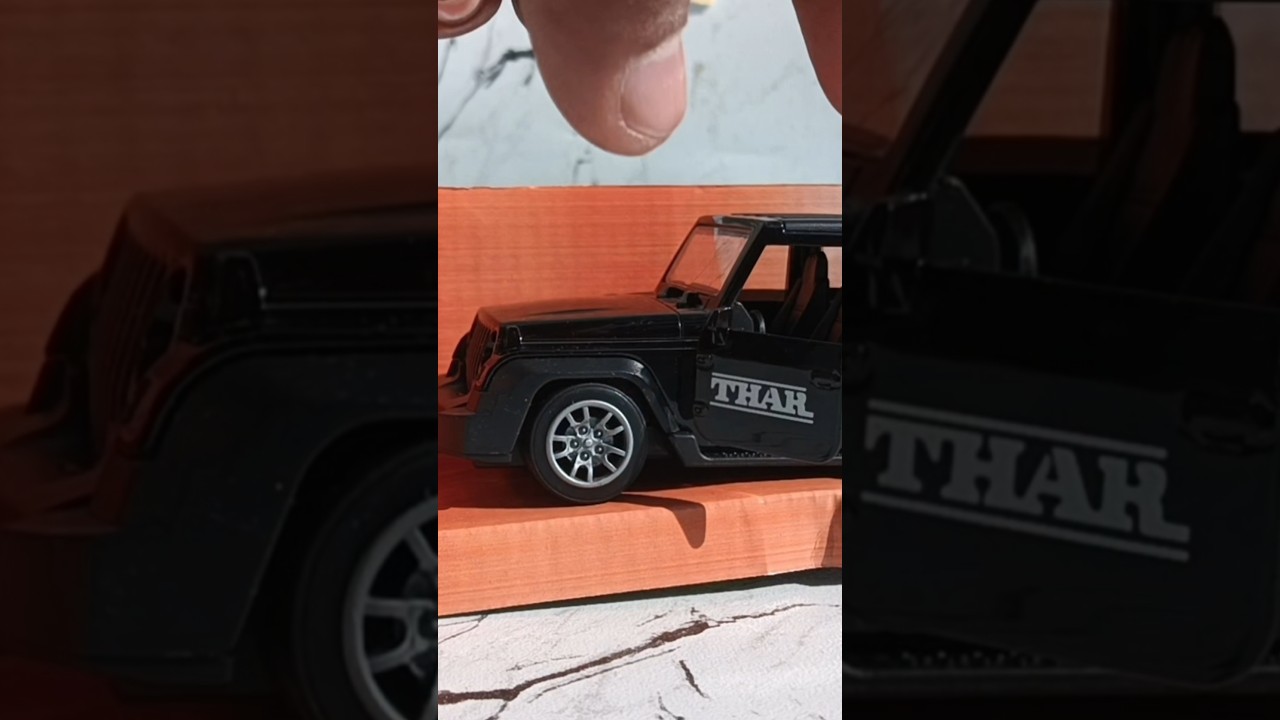 [ Metal Toy Car  Scale Model Mahindra Thar car 🗣️ ] 