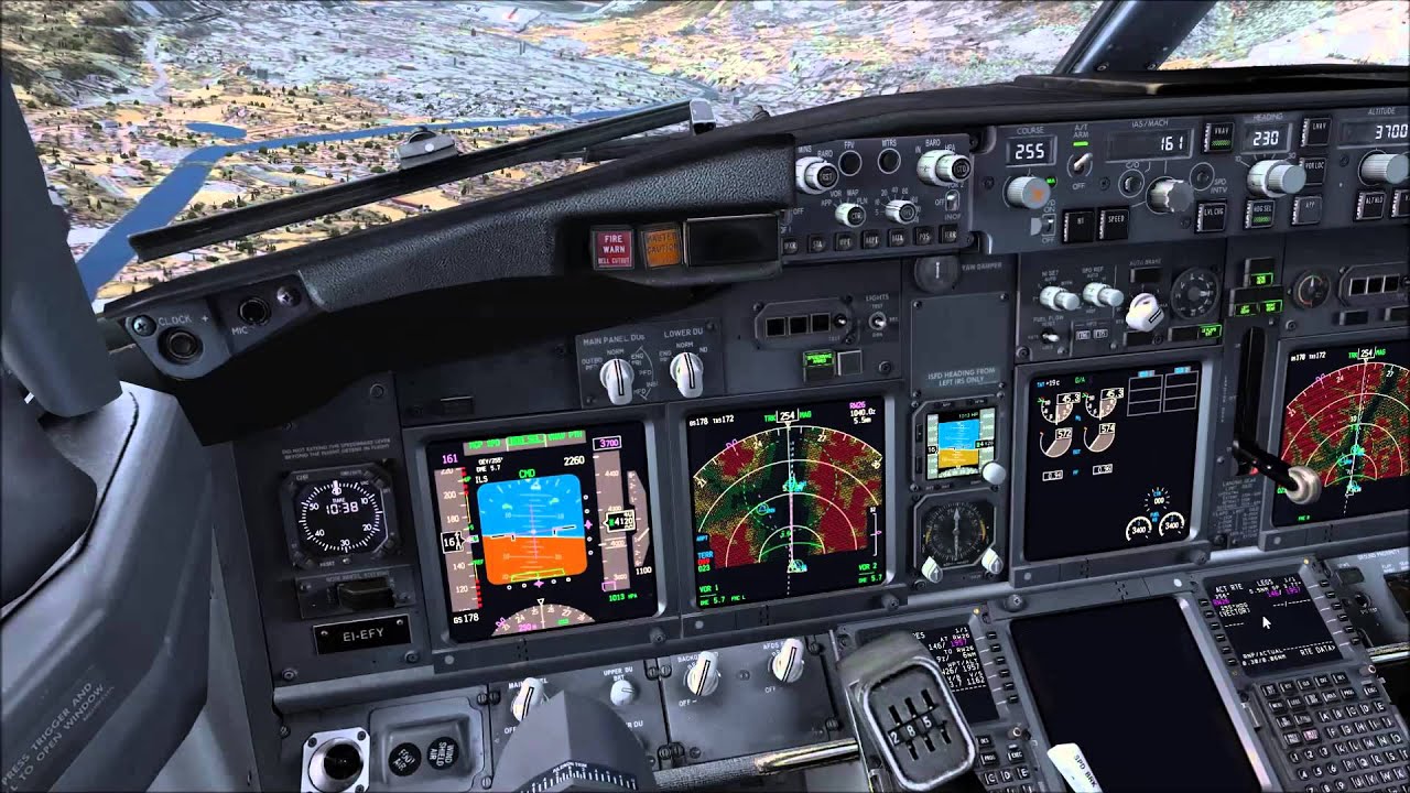 [FSX] PMDG 737 NGX | Innsbruck (LOWI) LOC DME 26 Approach Visual 08