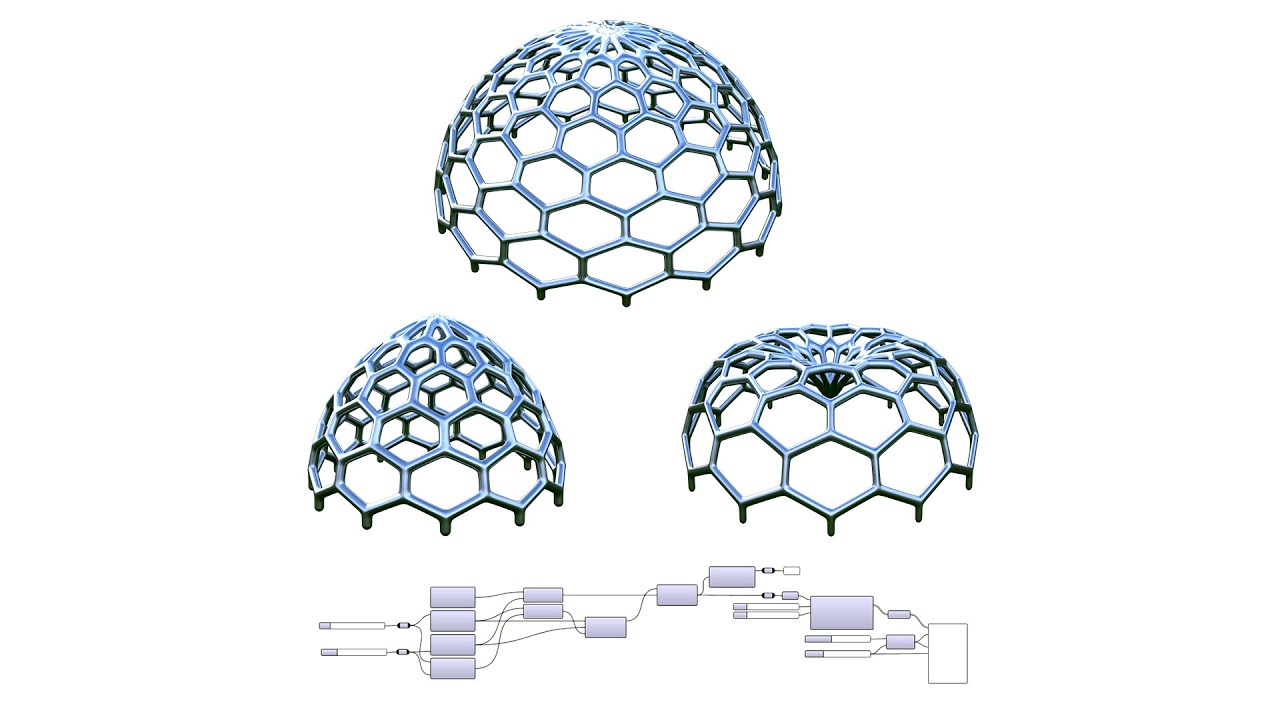 Basic Dome Form Revolve Exercise Architecture Design Rhino and Grasshopper Tutorial