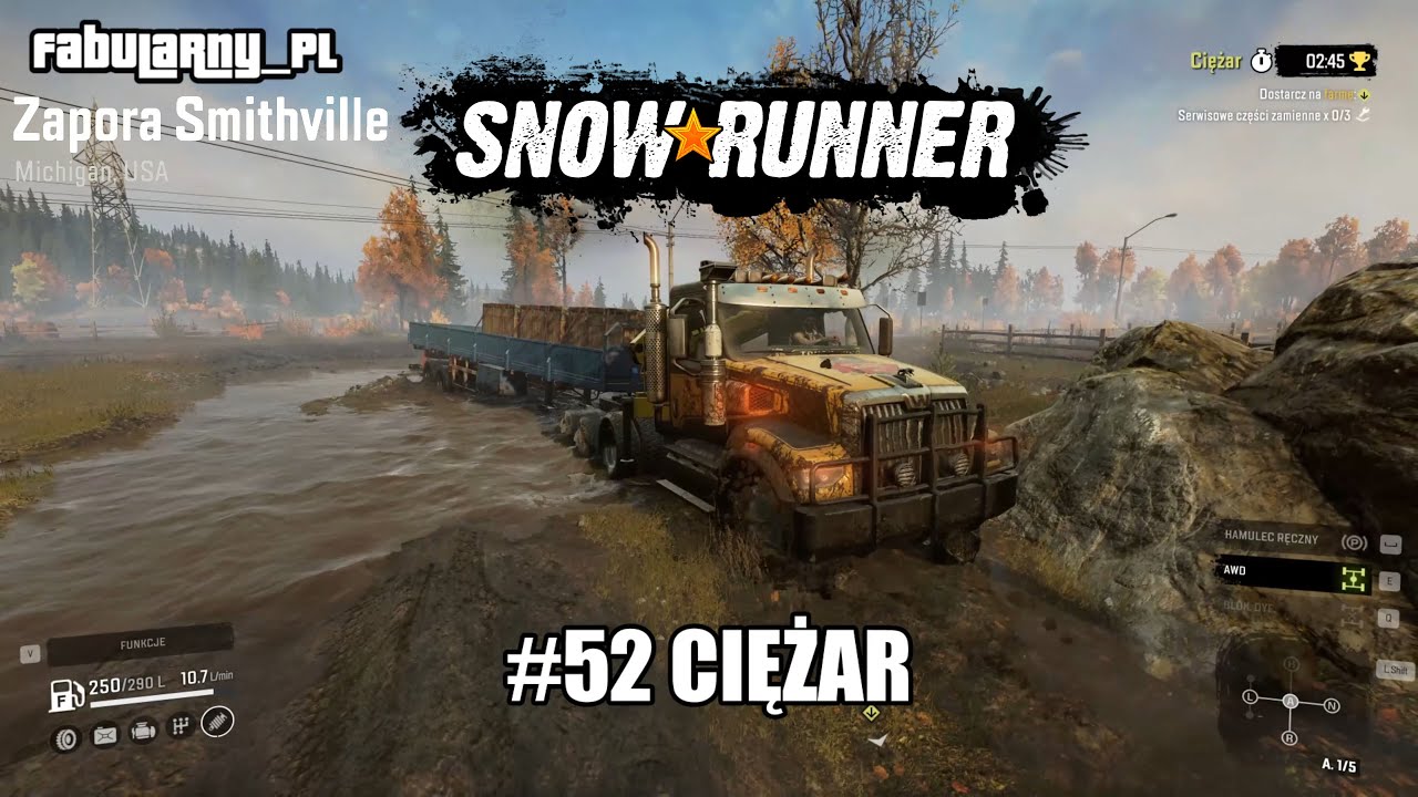SNOWRUNNER - Mission #52 - Ciężar (ZAPORA SMITHVILLE) ULTRA 4K (MICHIGAN - USA)