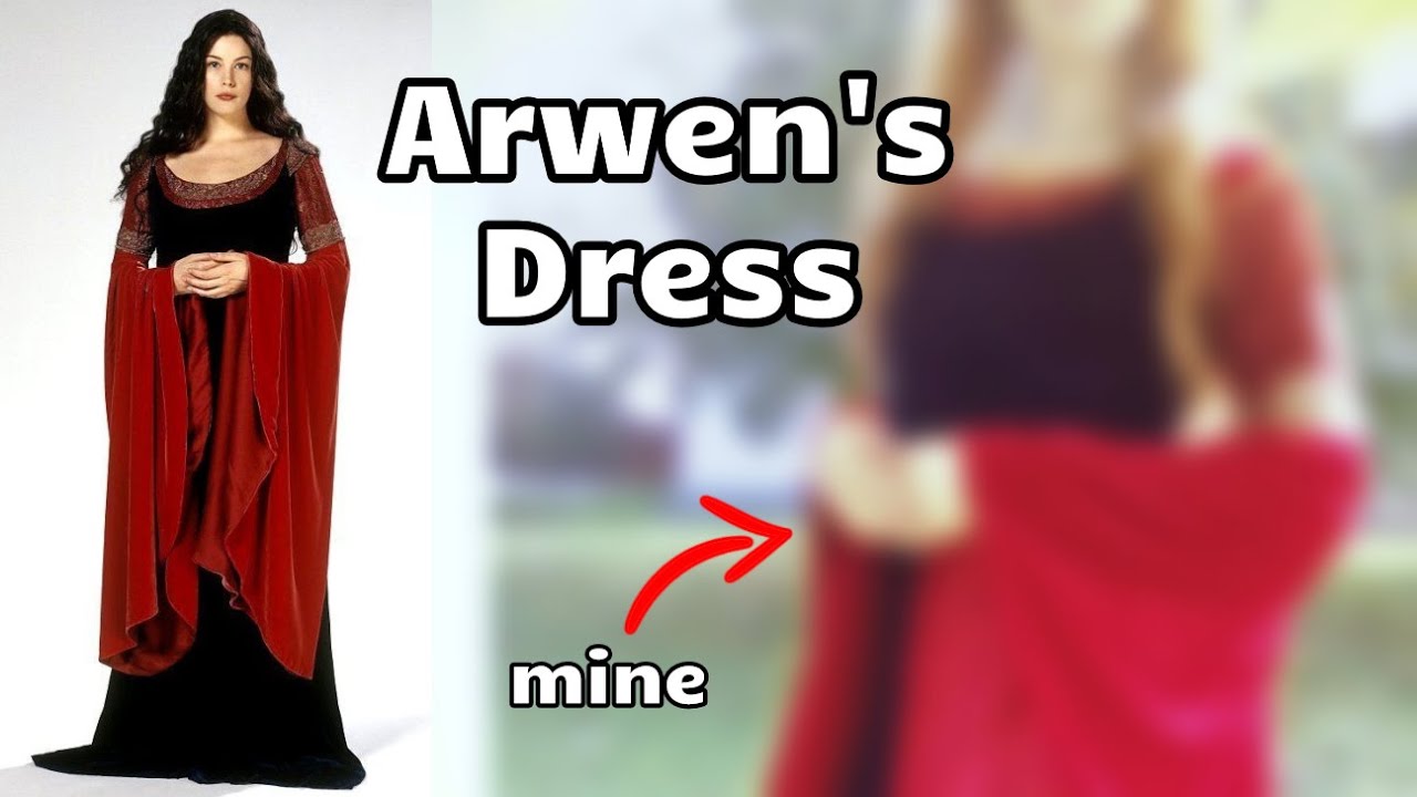 I Made Arwen's Red Dress from Lord of the Rings (+ Costume Design Tips)