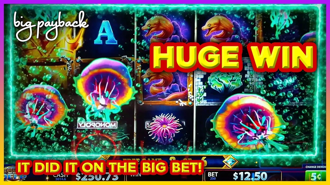 Big Bet → HUGE! Legends of the Deep Slots!! Like HUFF, but BETTER?!!! Downtown Grand Las Vegas!