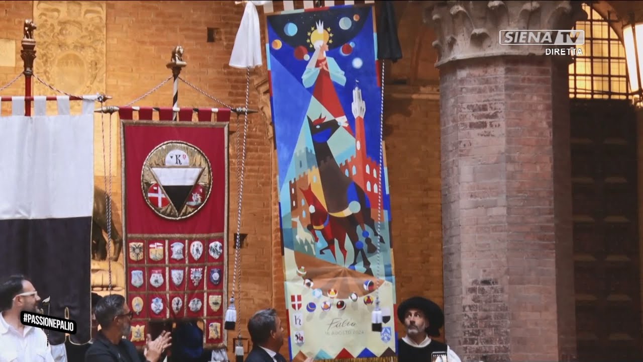 PRESENTAZIONE DEL DRAPPELLONE PER IL PALIO DEL 16 AGOSTO 2024