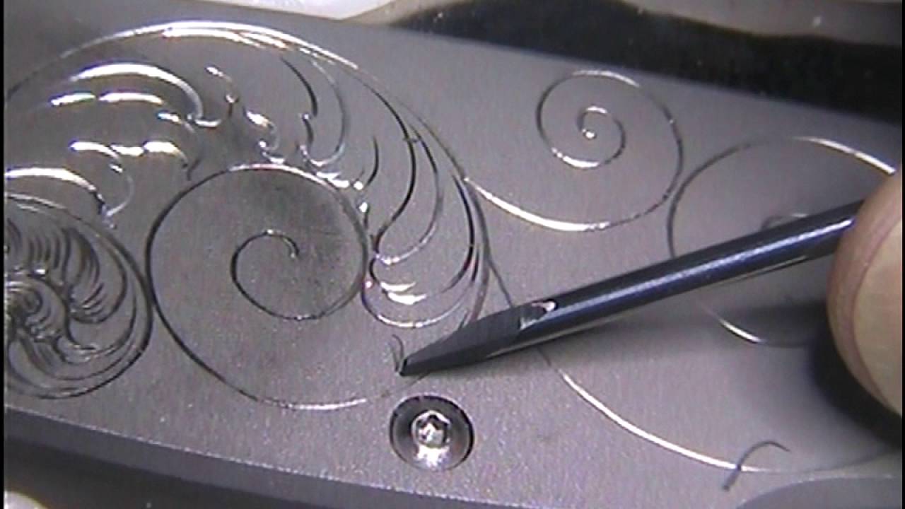 Titanium engraving,with the Homemade Hand Engraving Machine