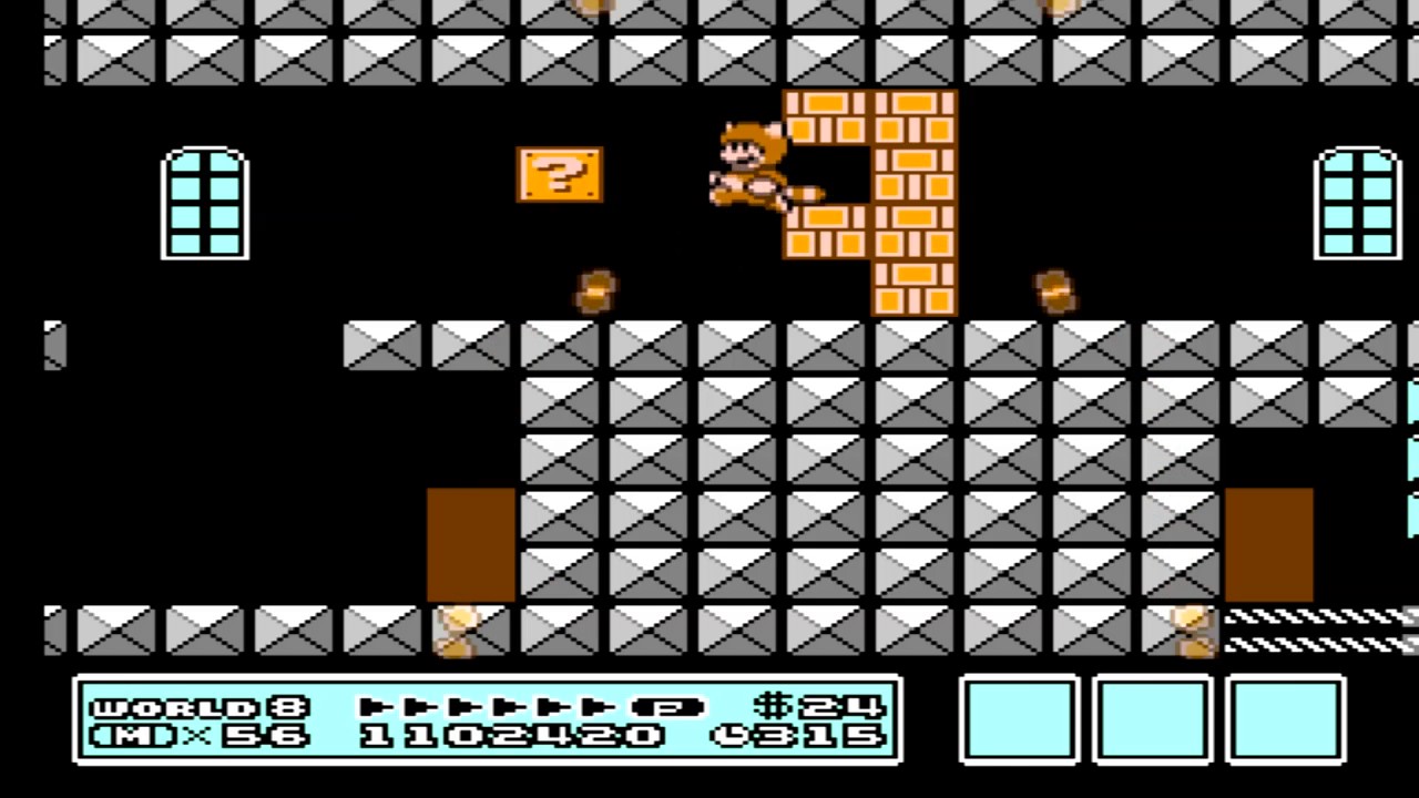 Super Mario Bros 3 (NES) Level 8-Fortress