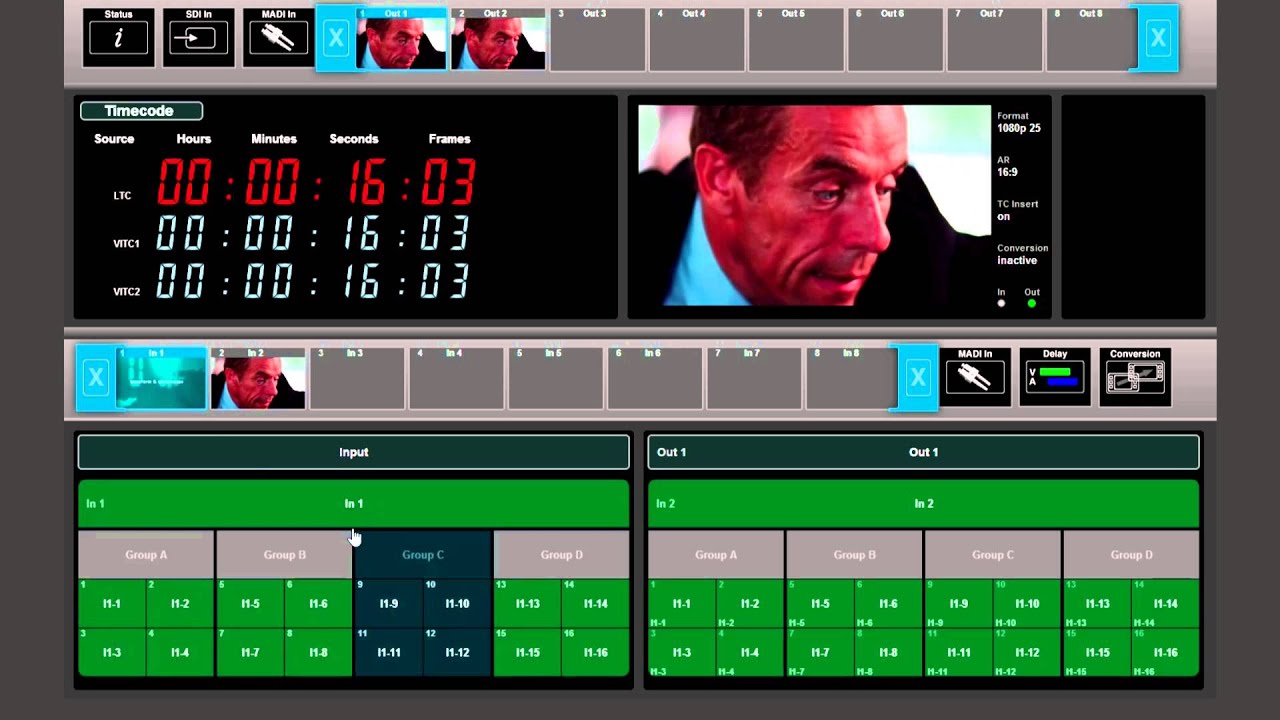 Lawo V__pro8 Tutorial - Basic Routing of Audio and Video