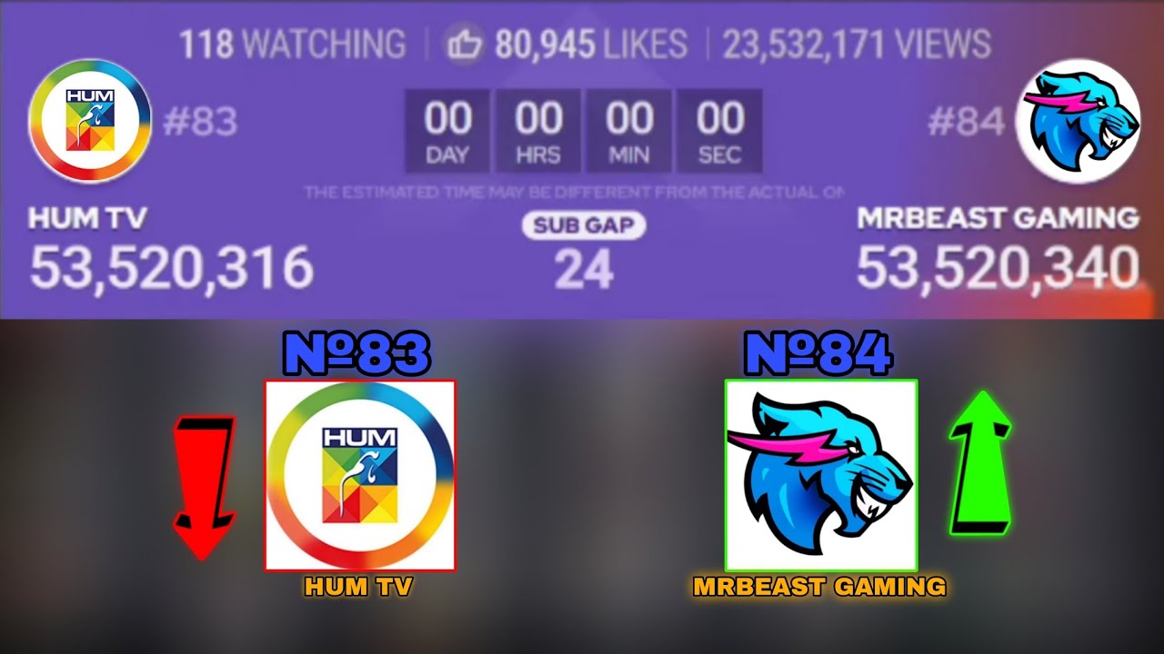 №84 MRBEAST GAMING RE-PASSED №83 HUM TV!