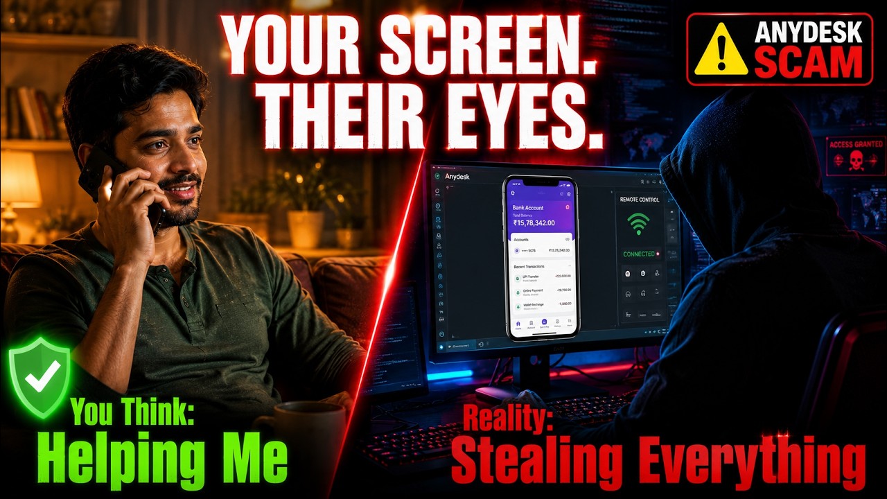 They Watched Everything on My Screen &mdash; And I Let Them | Screen Sharing Scam India 2025