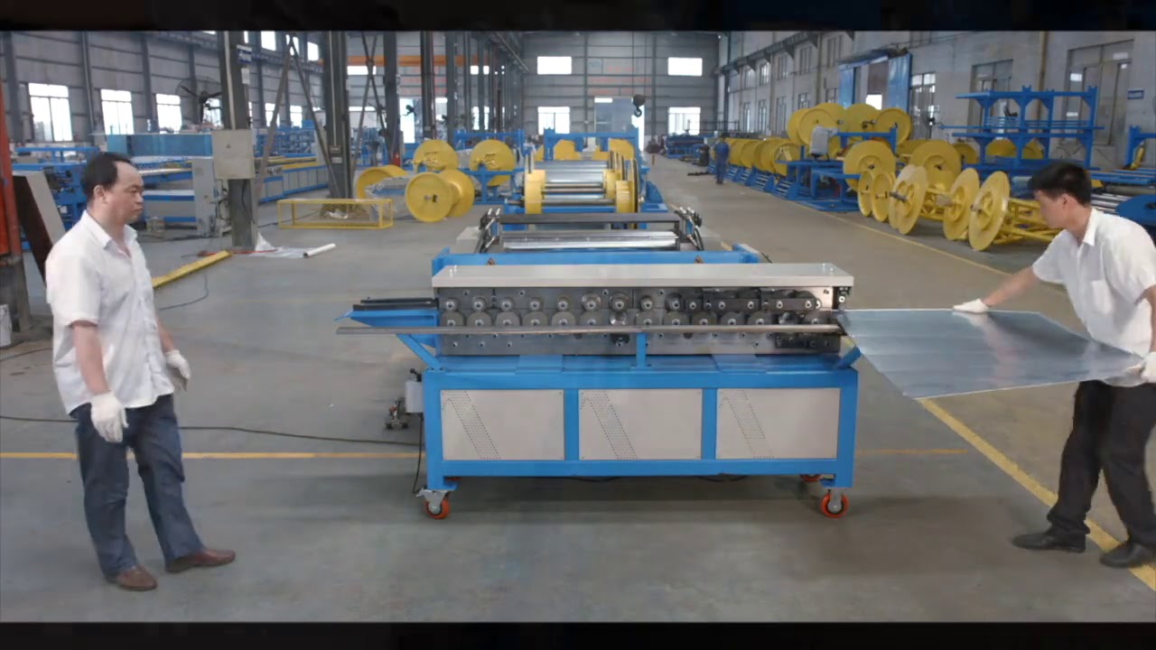 METMAC&reg;️ How to do HVAC duct TDF joint flange and clip TDF cold roll forming machine