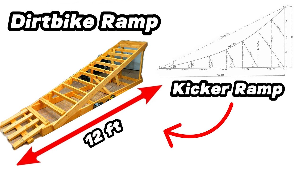 [ How to build Ramp for a Dirtbike ] 12 foot long massive kicker ramp