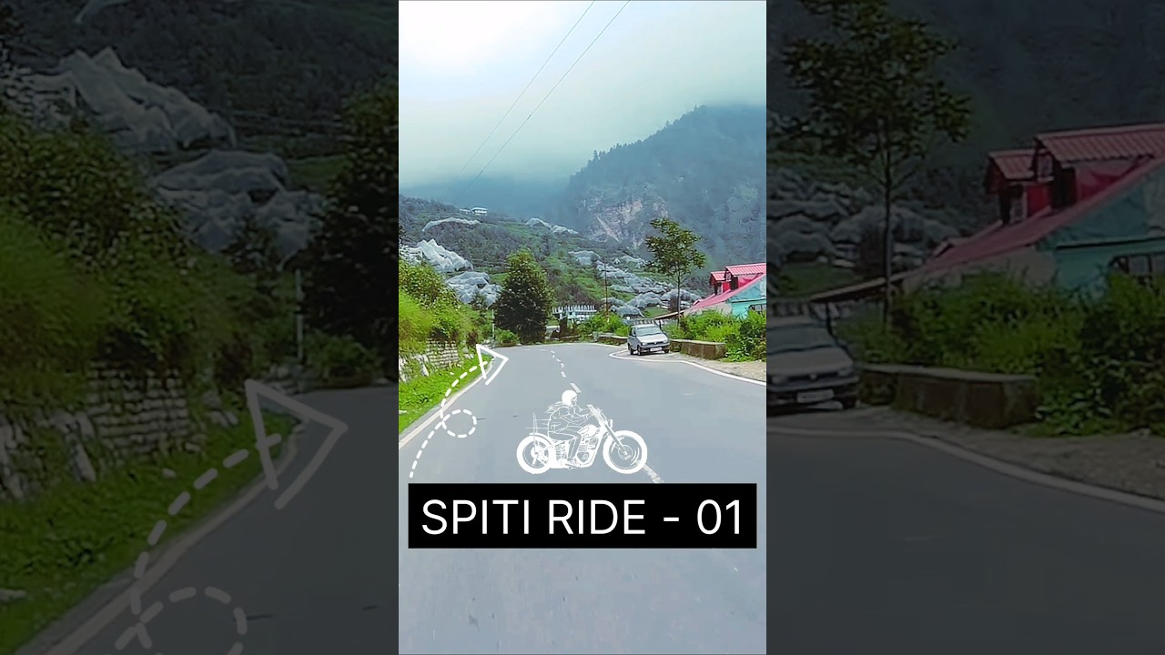 SPITI RIDE - 01 ।। ARVIND VASAVE ।। @avasave8282 ।। #shortsvideo #himachalpradesh #motorbikeriding
