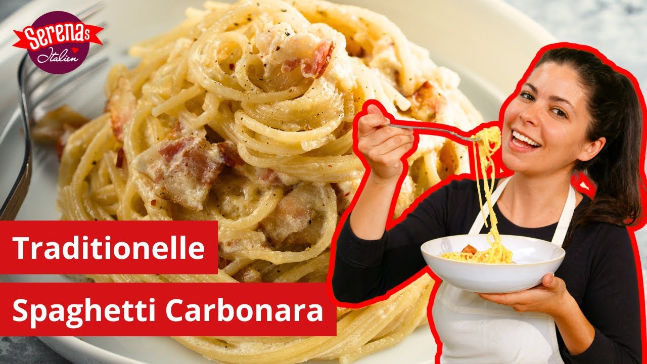 Cremige Spaghetti Carbonara – authentischer Genuss in Minuten 🍝🇮🇹 | So isst Italien Rezept