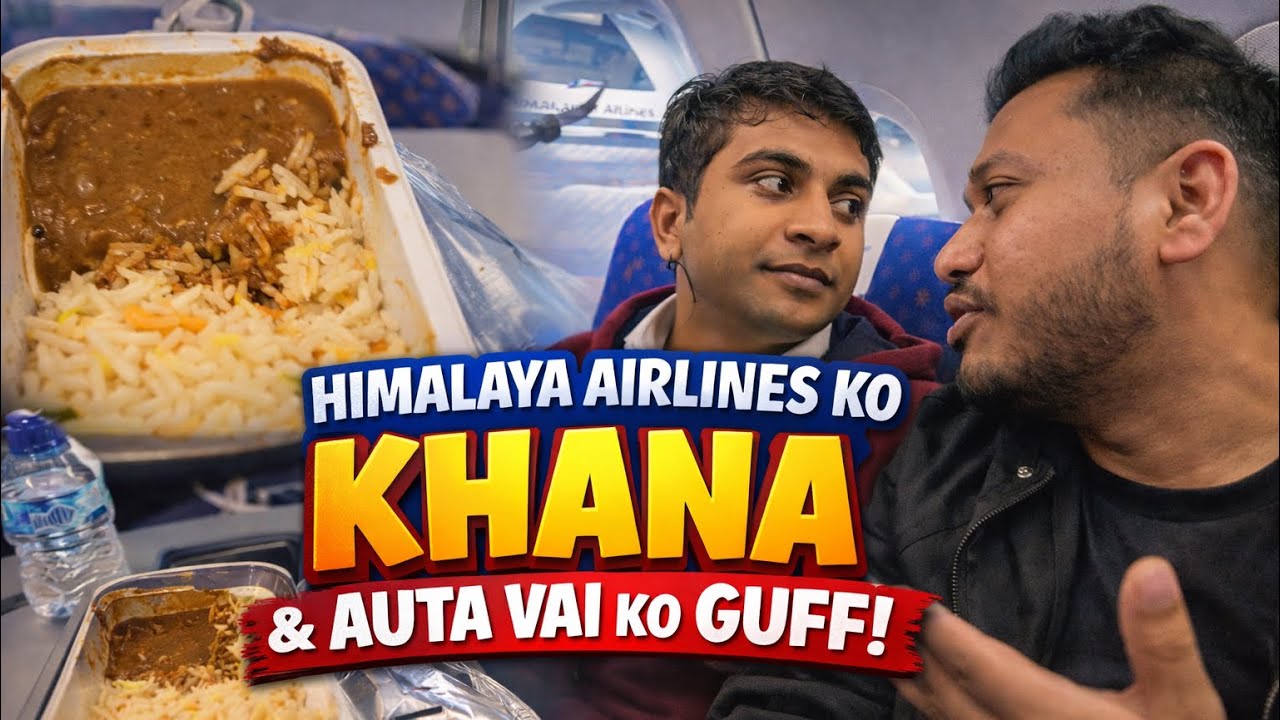 5️⃣ Himalaya Airlines Food Review 🍱 | Nepali Travel Vlog ✈️