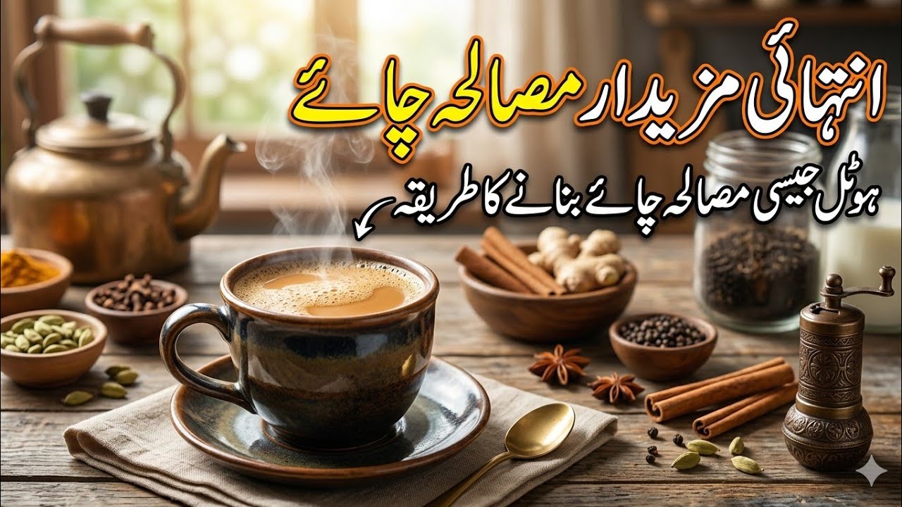 مصالحہ چائے کی ریسپی مہمانوں کو خوش کر دے گی انشاء اللہ آپ ایک بارگھر پر ضرور بنائیں 