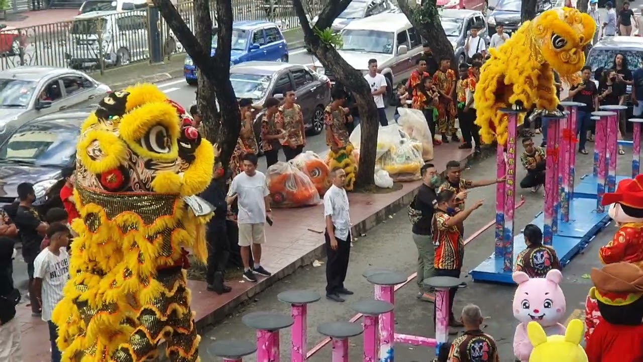 lion dance  , segama kota Kinabalu, 20 jan 2023 , 4 :40pm for chinese New year