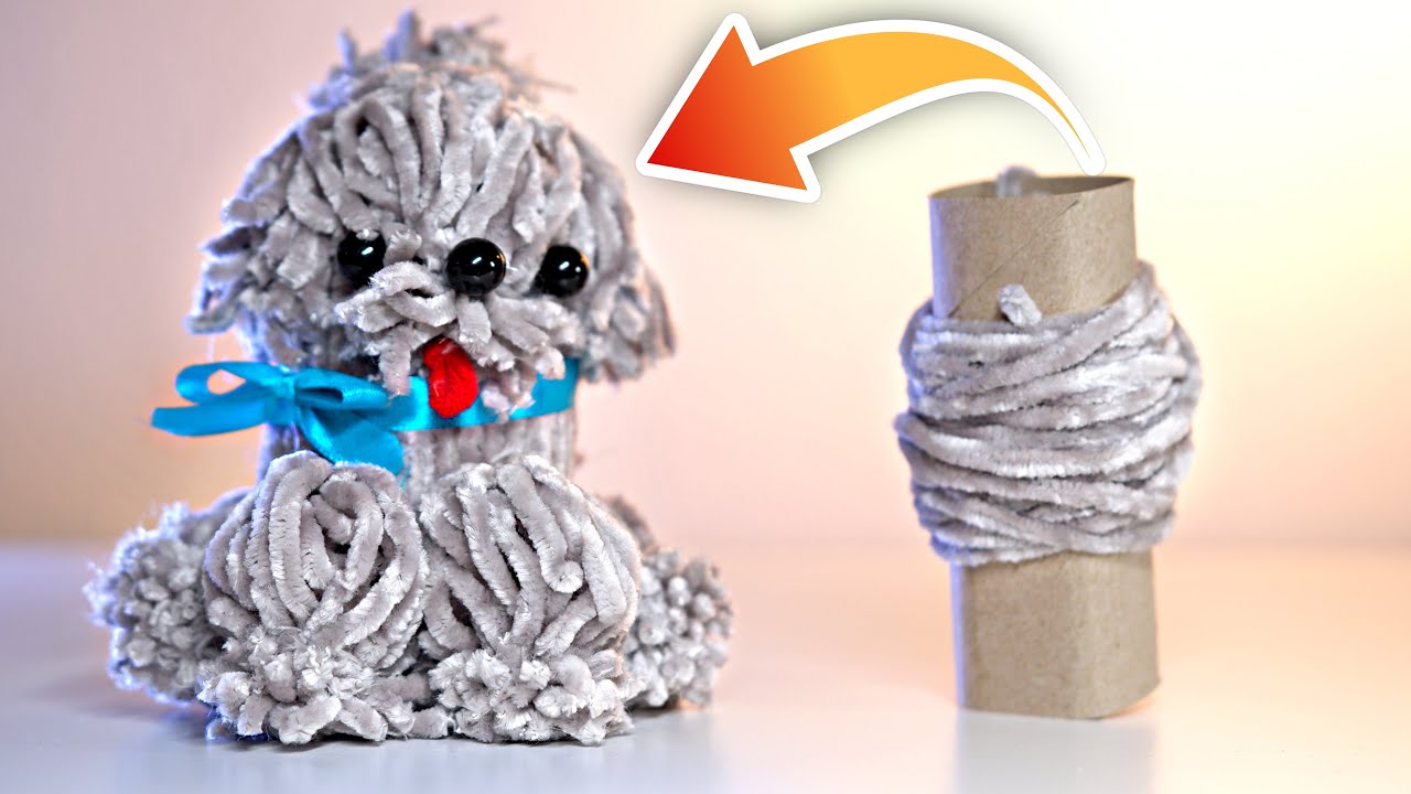 It's amazing! I made the cutest Yarn Dog 🐶 🧶  Wool craft ideas 🐶  DIY Woolen Dog