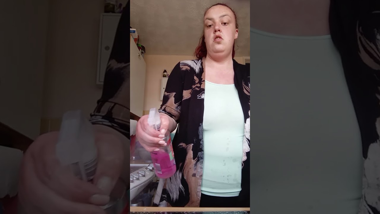 This is me doing some cleaning this week