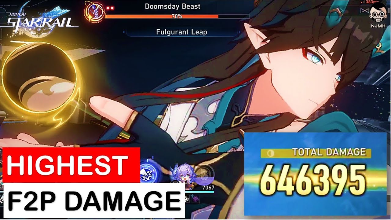 Impressive F2P Damage in Honkai Star Rail (No Food Buffs) | NJMH Gaming
