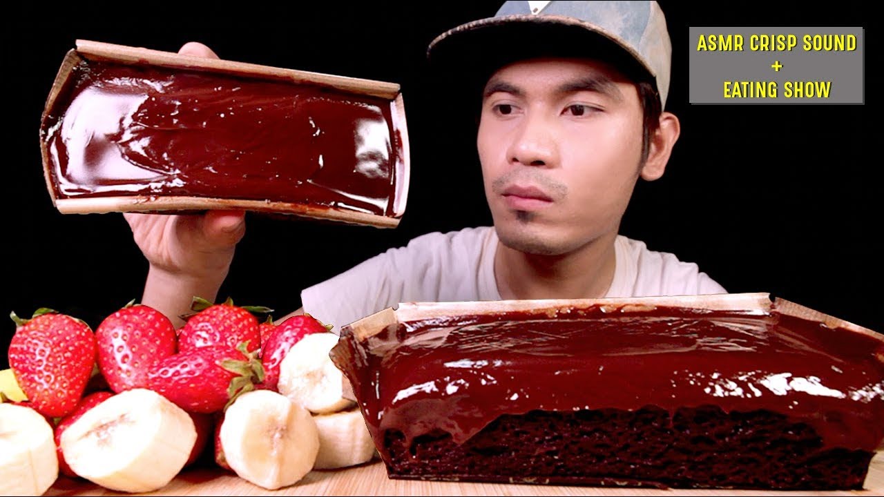 PREMIUM SWISS CHOC CAKE: Kek Paling Sedap! Meleleh Air Liur Time Taip Ni 🤤 | EATING SHOW W/ ASMR
