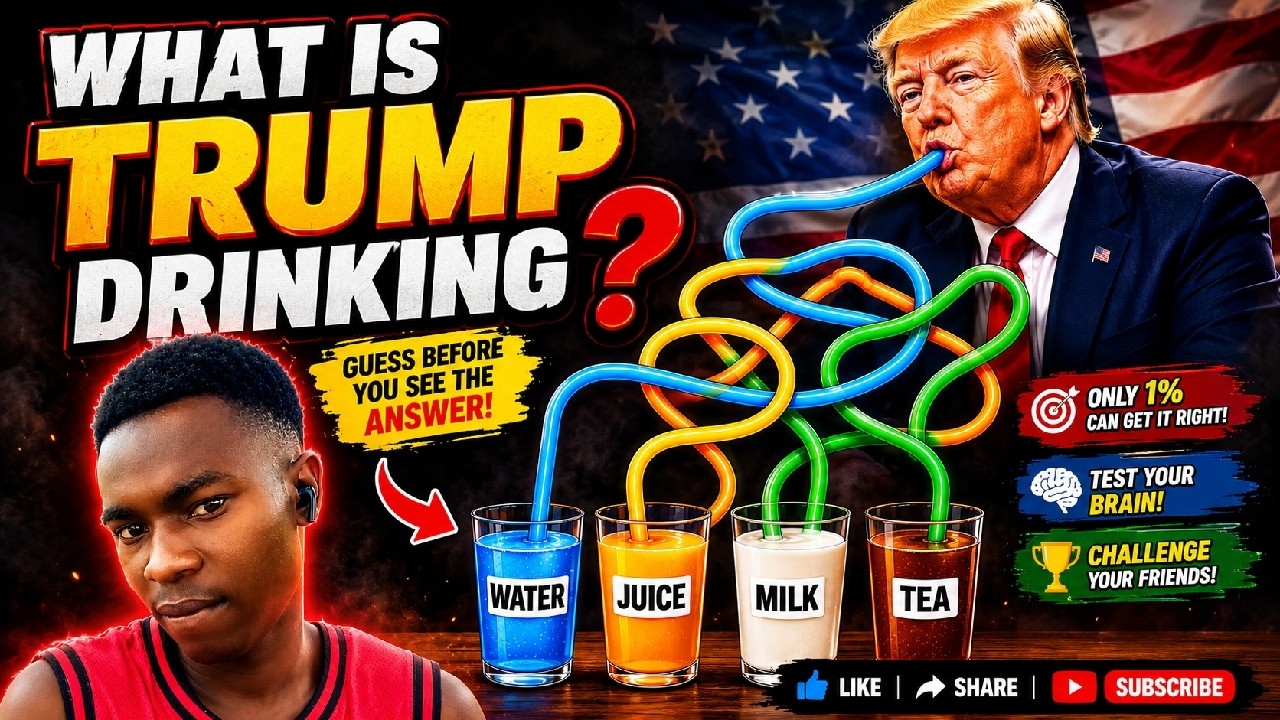 &ldquo;What Is Trump Drinking? 🤯🥤 Only 5% Can Guess Correctly!&rdquo;