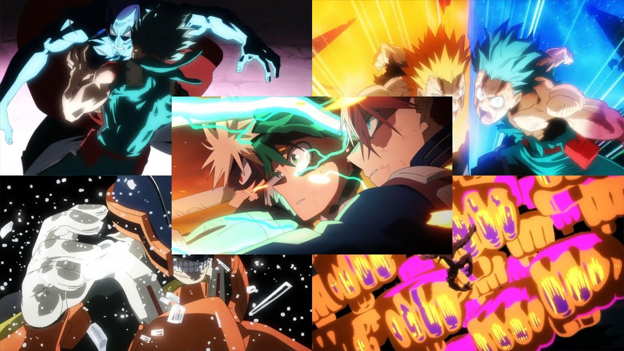 【僕のヒーローアカデミア】 神作画シーン集 高画質/4K60FPS【My Hero Academia】