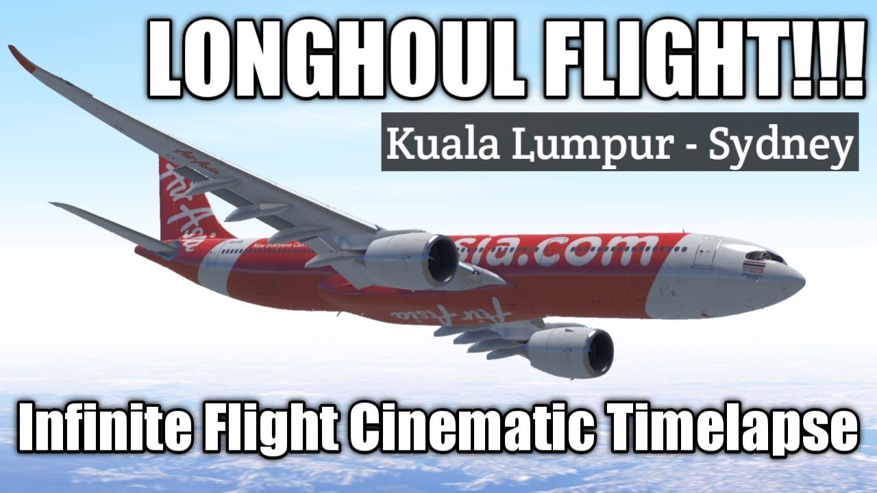 Longhoul Flight!!! Kuala Lumpur - Sydney | Cinematic Timelapse