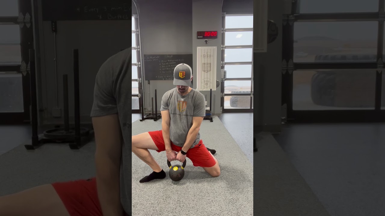 Kettlebell Hip Opener to improve hip mobility
