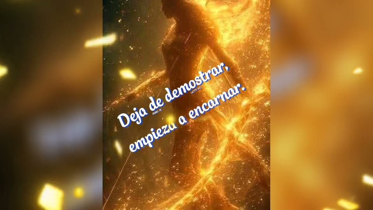 Deja de demostrar, empieza a encarnar.