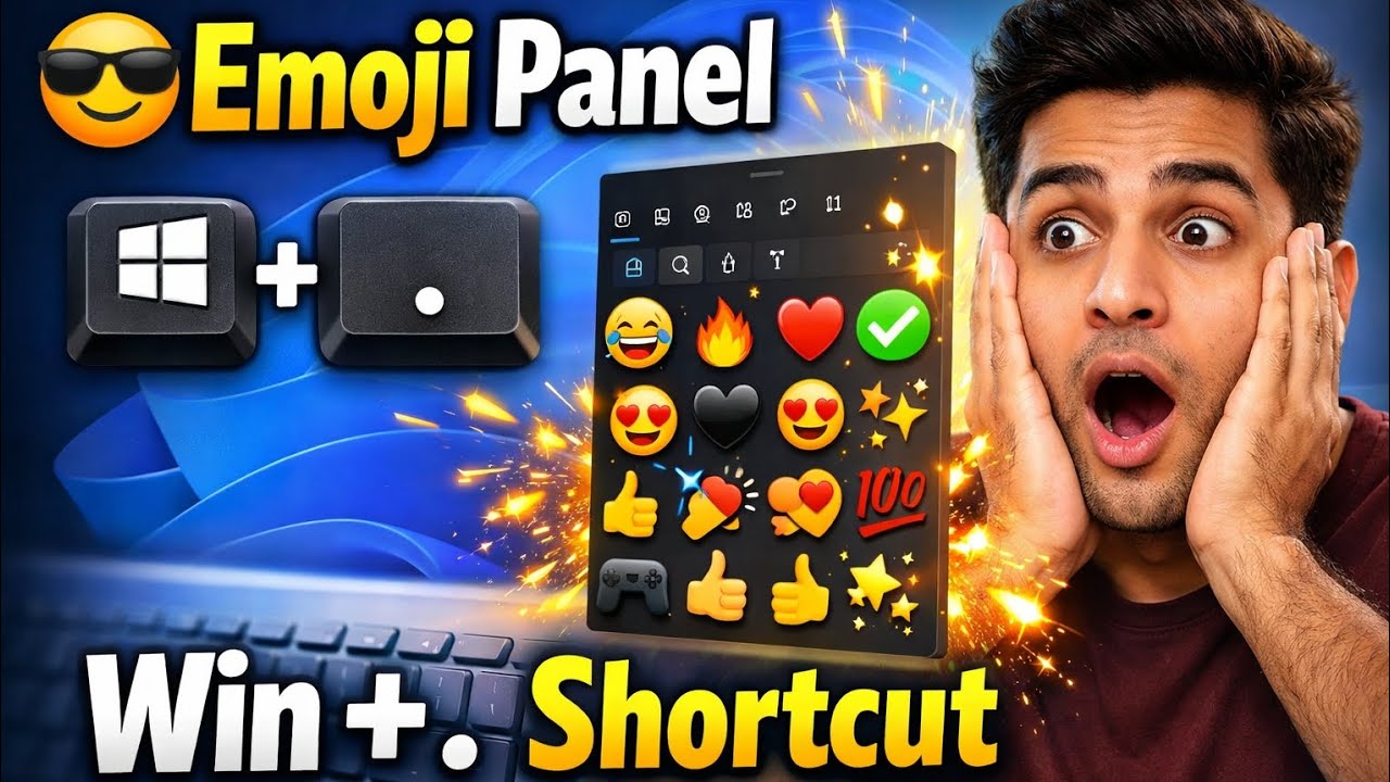 Windows 11 Emoji Panel Shortcut 😍 । How to Open Emoji Panel in Windows 11🤔