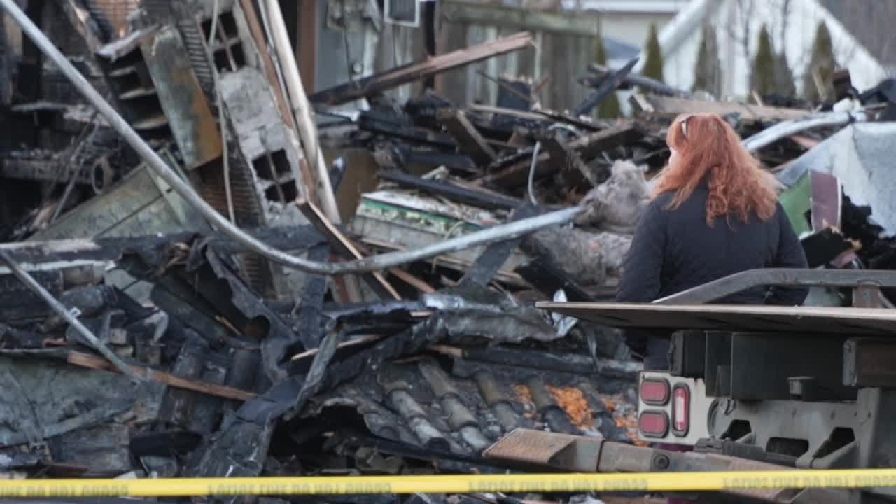 Dick's Towing in Grand Haven destroyed by fire