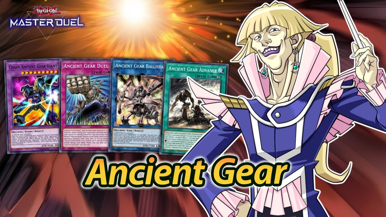 Ancient Gear Deck Master Duel | Fusion Chaos Ancient Gear Giant OTK Best Second Ranked Gameplay