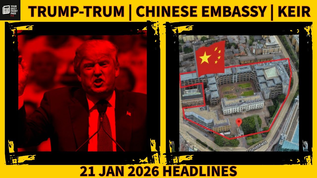 21 Jan 2026 - Trump’s Nobel Tantrum at Davos, The Chinese Embassy "Trap" & Starmer's Response