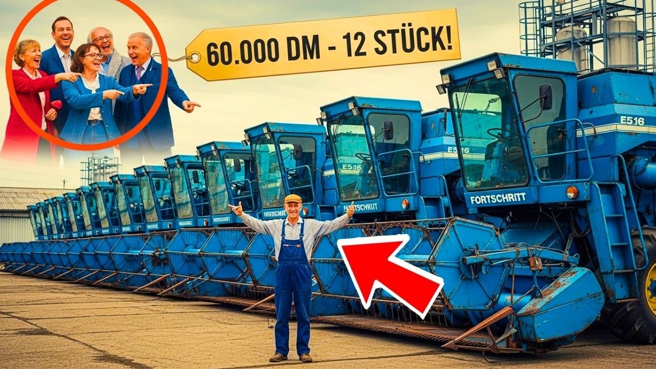 1991 kaufte er 12 DDR-Mähdrescher für 60.000 DM - Nachbarn lachten bis zur Dürre!