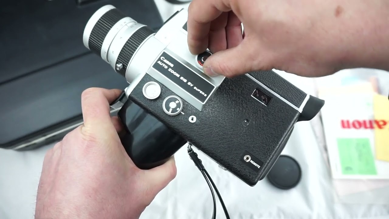 Canon Auto Zoom 518 SV Super 8 camera film testing + loading film | For sale + free WW shipping
