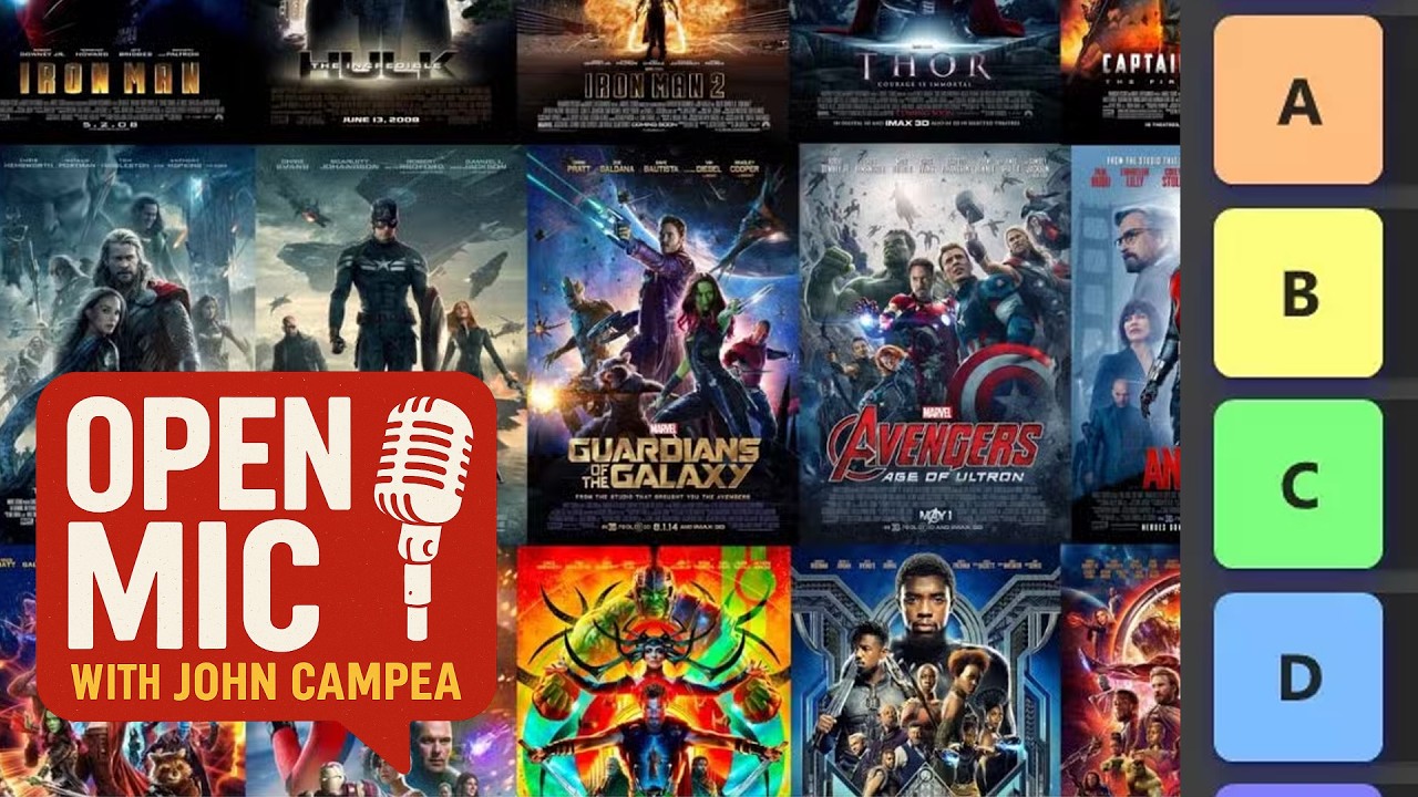 Tier Ranking All The MCU Movies - Open Mic