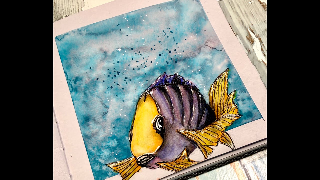 Wenn es dem Barsch zu bunt wird - Water colour attempt