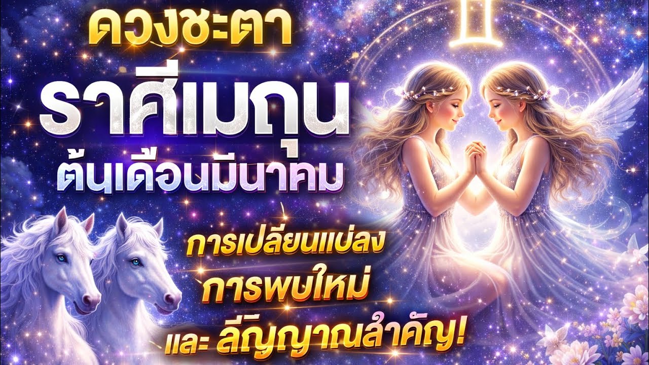 ราศีเมถุน ต้นเดือนมีนาคม 🔮 สัญญาณบางอย่างกำลังจะเกิดขึ้น! การเปลี่ยนแปลงครั้งใหญ่กำลังมา
