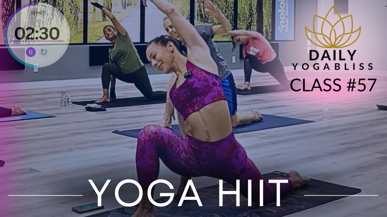 55-MIN YOGA HIIT WORKOUT (gentle body toning + restorative yoga flow) / DailyYogaBliss Flow #57