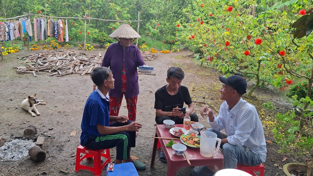 (VỢ TÔI NƯỚNG MỒI BẾP CỦI CHIỀU QUÊ)