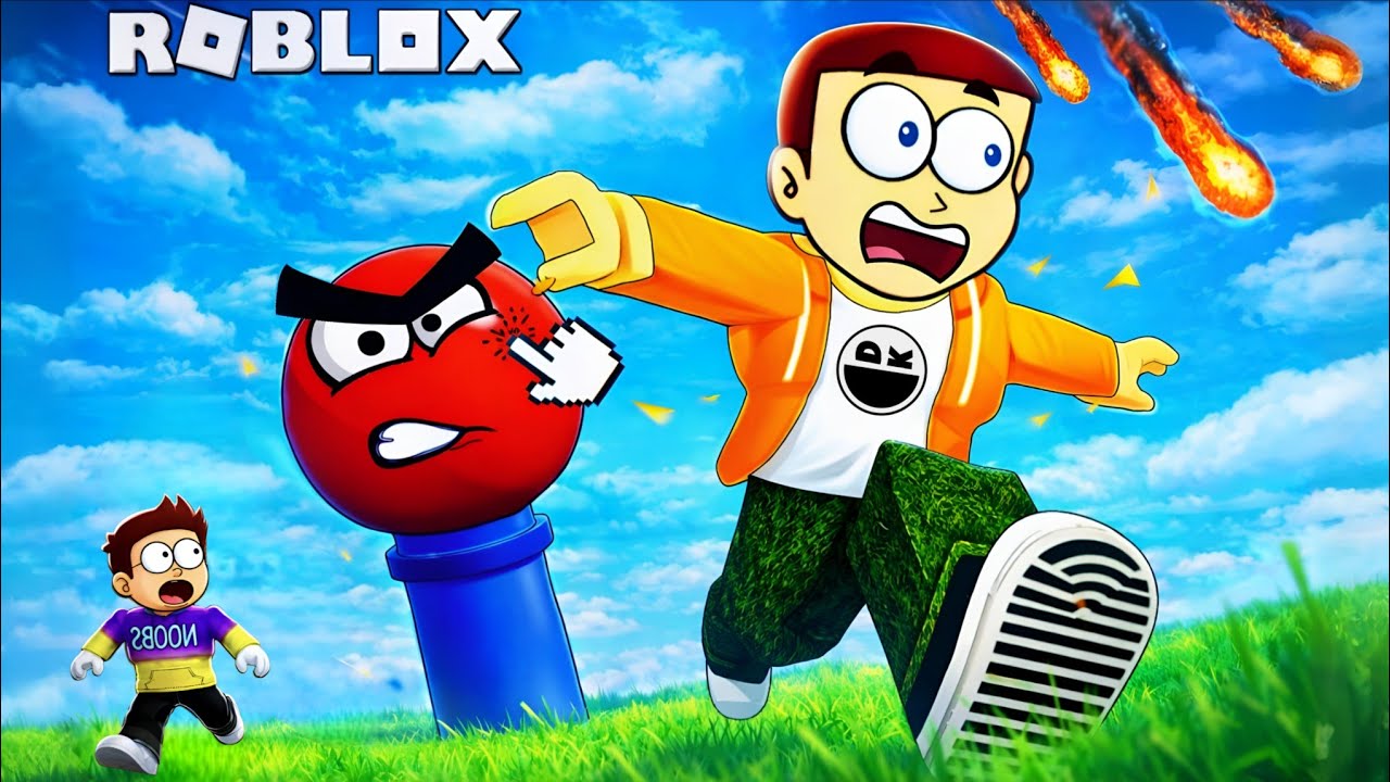 Roblox Don't Make The Button Angry👿 | Shiva and Kanzo Gameplay