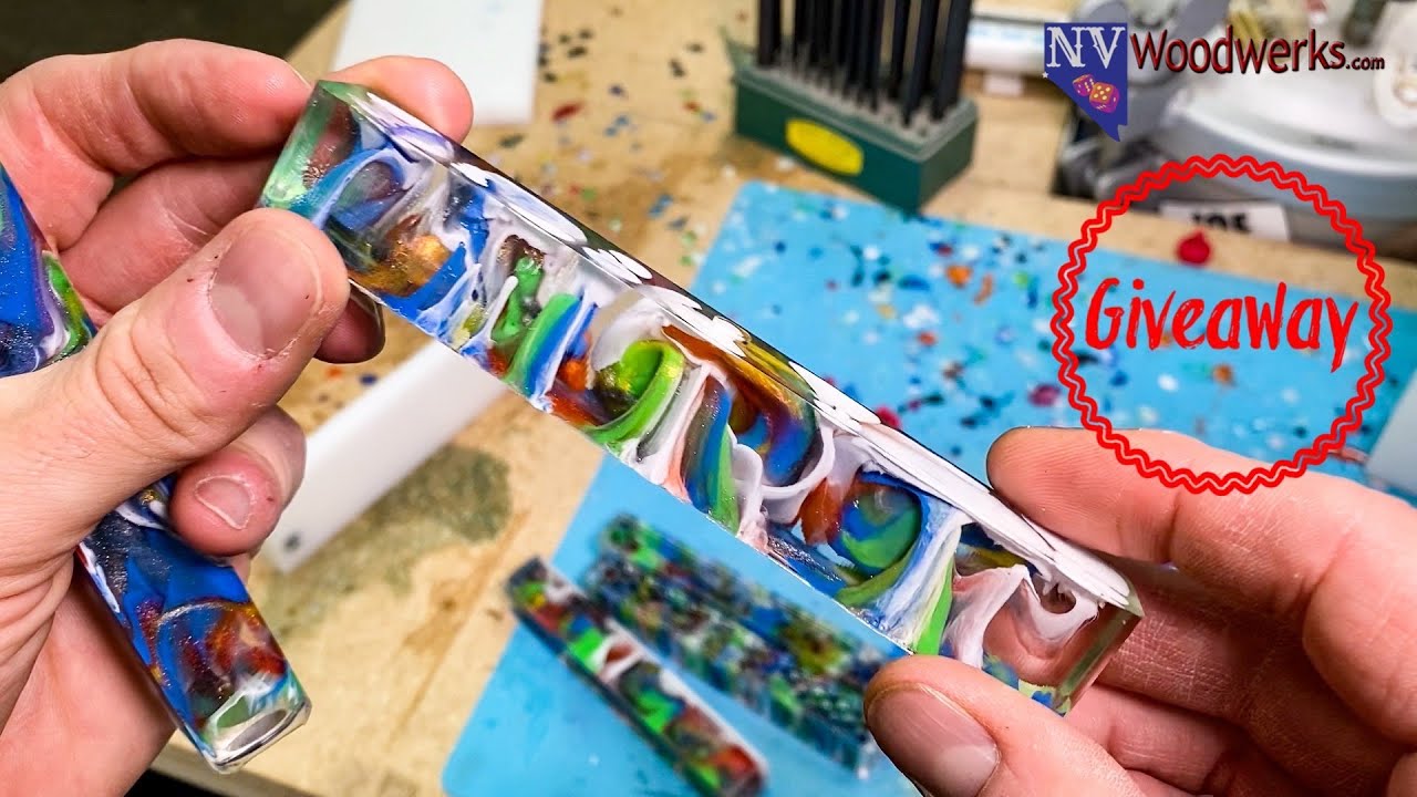 Simple Technique for Making Resin Cast Graffiti Style Pen Blanks